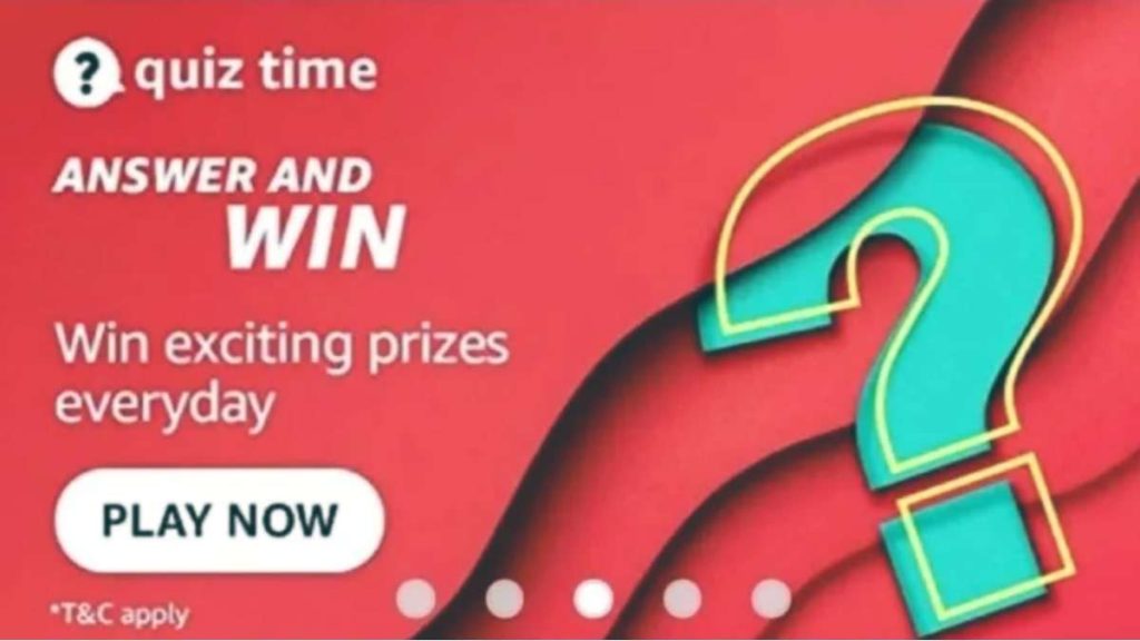 Amazon Quiz Answers Today 4 September 2022